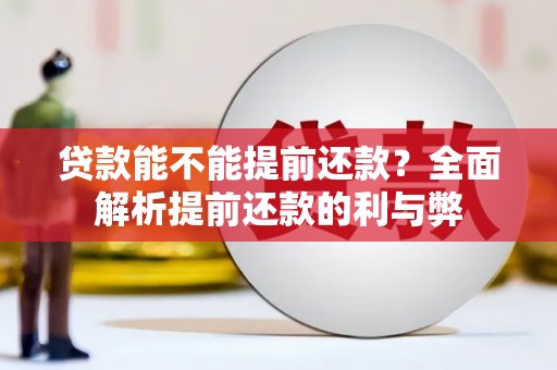 驻马店贷款能不能提前还款？全面解析提前还款的利与弊