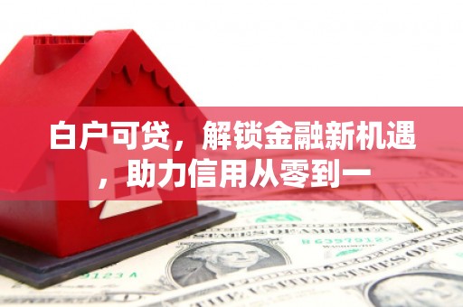 中国香港白户可贷，解锁金融新机遇，助力信用从零到一
