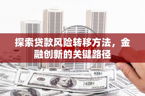 色达探索贷款风险转移方法，金融创新的关键路径