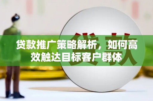 澄迈贷款推广策略解析，如何高效触达目标客户群体