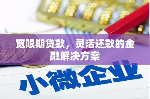 泸水宽限期贷款，灵活还款的金融解决方案