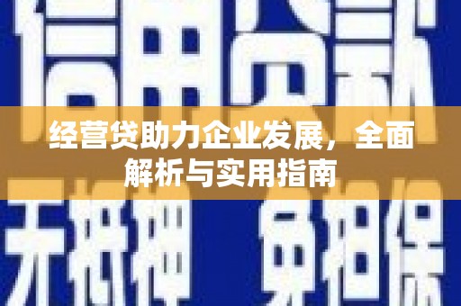 员山经营贷助力企业发展，全面解析与实用指南