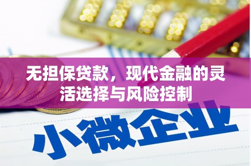 银川无担保贷款，现代金融的灵活选择与风险控制