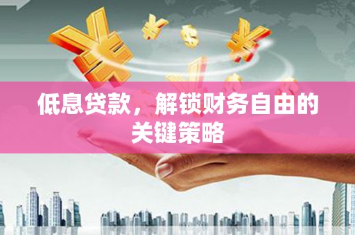 杂多低息贷款，解锁财务自由的关键策略
