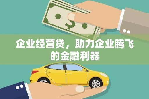 汕尾企业经营贷，助力企业腾飞的金融利器