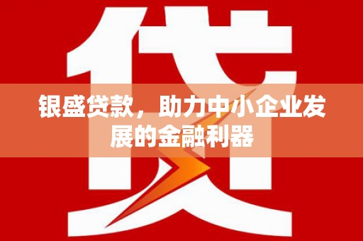 三都银盛贷款，助力中小企业发展的金融利器