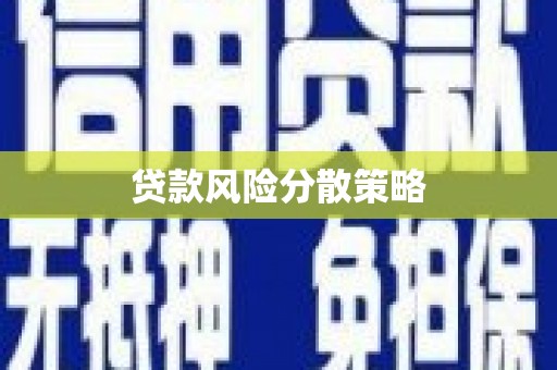 新兴贷款风险分散策略