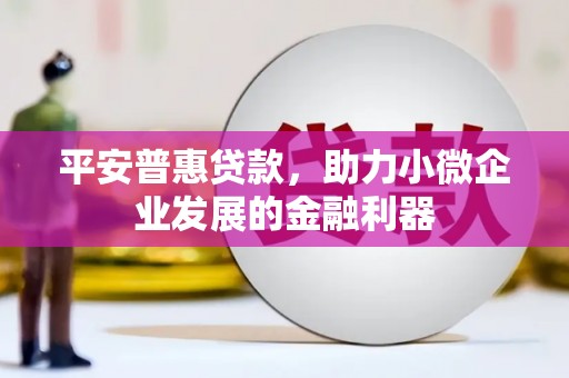 兴山平安普惠贷款，助力小微企业发展的金融利器