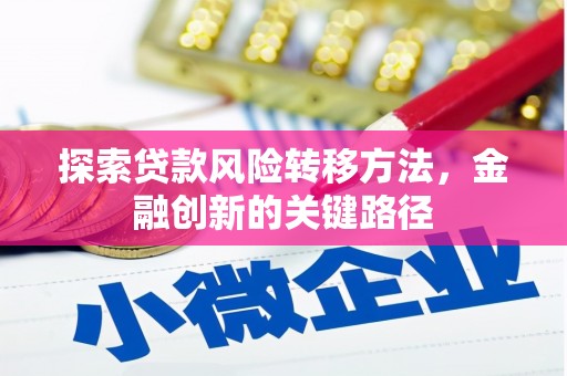 晋安探索贷款风险转移方法，金融创新的关键路径