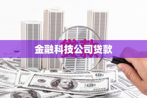 邵阳金融科技公司贷款